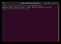 modprobe: ERROR: could not insert 'vmmon': Key was rejected by service